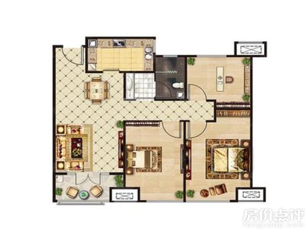 户型图-111平三室